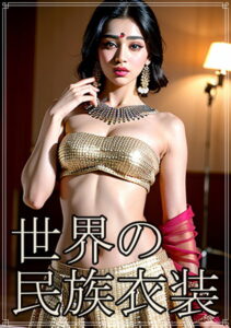 【s511ahuat00572】世界の民族衣装 インドのレンガ