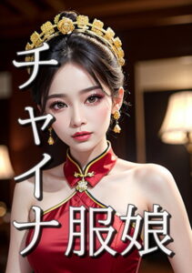 【s511ahuat00583】チャイナ服娘 優雅なアクセサリー