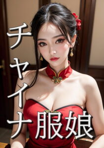 【s511ahuat00588】チャイナ服娘 魅力的なメイク