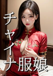 【s511ahuat00593】チャイナ服娘 立体感のあるデザイン