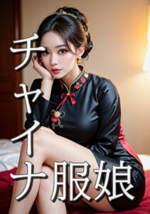 【s511ahuat00595】チャイナ服娘 クリエイティブな小道具