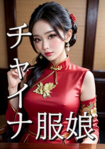 【s511ahuat00597】チャイナ服娘 優雅な履物