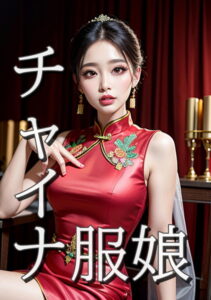 【s511ahuat00600】チャイナ服娘 マッチングするネイルアート