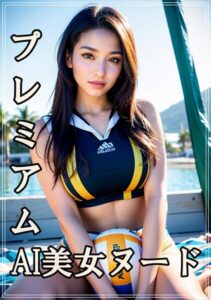 【s511ahuat00735】プレミアムAI美女ヌード ビーチバレーボール2