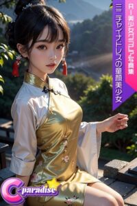 【s518ahuat00039】C-Paradise ミニチャイナドレスの童顔美少女 AI美少女グラビア写真集