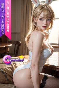 【s518ahuat00065】C-Paradise 童顔バニーガールは巨乳系 AI美少女グラビア写真集