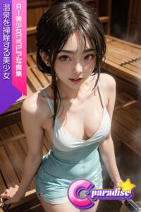 【s518ahuat00079】温泉を掃除する美少女 AI美小女グラビア写真集【C-Paradise】