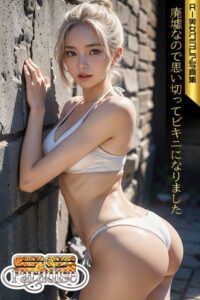 【s519ahuat00063】SS-Paradise 廃墟なので思い切ってビキニになりました AI美女グラビア写真集