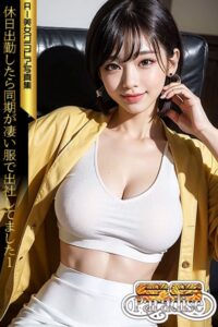 【s519ahuat00067】SS-Paradise 休日出勤したら同期が凄い服で出社してました1 AI美女グラビア写真集
