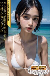 【s519ahuat00068】SS-Paradise 久しぶりに幼馴染と海でご対面いい感じに育ってました AI美女グラビア写真集