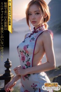 【s519ahuat00070】SS-Paradise 秘境で見つけた部族はミニチャイナドレス美女しかいない村だった1 AI美女グラビア写真集