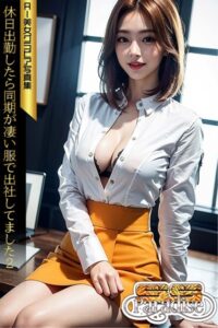 【s519ahuat00073】SS-Paradise 休日出勤したら同期が凄い服で出社してました2 AI美女グラビア写真集
