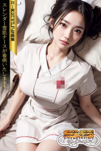 【s519ahuat00110】SS-Paradise スレンダー雪肌ナースが看病いたします！ AI美女グラビア写真集
