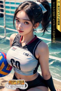 【s519ahuat00120】SS-Paradise ビーチで出会ったスポーツ大好き美女 AI美女グラビア写真集