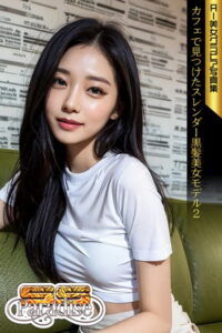 【s519ahuat00174】SS-Paradise カフェで見つけたスレンダー黒髪美女モデル2 AI美女グラビア写真集