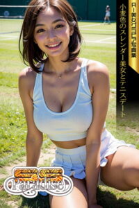 【s519ahuat00205】SS-Paradise 小麦色のスレンダー美女とテニスデート AI美女グラビア写真集
