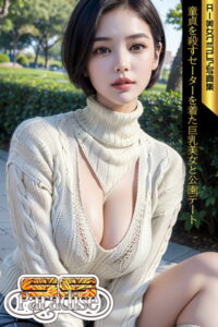 【s519ahuat00212】SS-Paradise 童貞を殺すセーターを着た巨乳美女と公園デート AI美女グラビア写真集