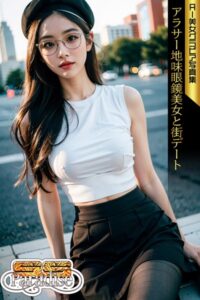 【s519ahuat00231】アラサー地味眼鏡美女と街デート AI美女グラビア写真集【SS-Paradise】