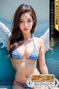 【s519ahuat00268】プールサイドの気だるい豊満美女2 AI美女グラビア写真集【SS-Paradise】