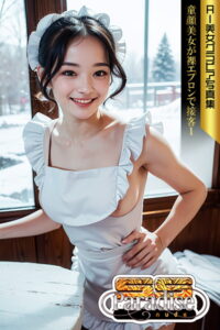 【s521antbp00105】SS-Paradise nude 童顔美女が裸エプロンで接客1 AI美女グラビア写真集