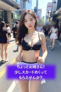 【s571ahuat00024】ちょっとお姉さん！少しスカートめくってもらえませんか？