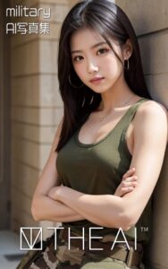 【s604aelue00002】THE AI ミリタリー・ビキニ・マイクロ・極小 AI写真集