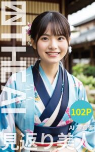【s604aelue00034】THE AI 見返り美人 AI写真集