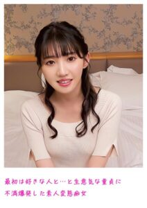 【s800agazw00051】最初は好きな人と…と生意気な童貞に不満爆発した素人変態痴女