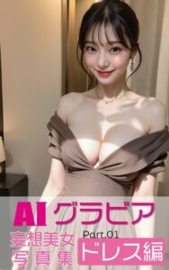 【k769aneme04440】AIグラビア 妄想美女写真集 パーティードレス編PART.01