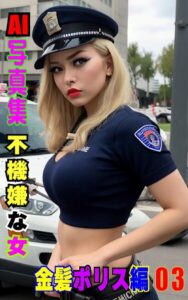 【k769aneme07900】AI写真集 不機嫌な女 金髪ポリス編 03