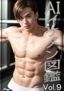 【s511ahuat00326】AIイケメン図鑑 筋トレに励むイケメン