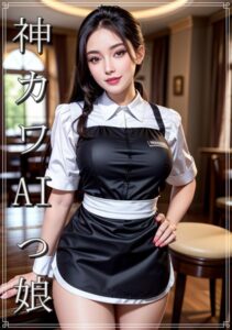 【s511ahuat00373】神カワAIっ娘 ウェイトレス×巨乳