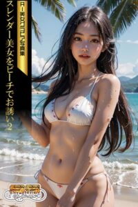 【s519ahuat00018】SS-Paradise スレンダー美女をビーチでお誘い2 AI美女グラビア写真集