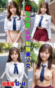【k769aneme07812】AI写真集 妄想制服美少女 総集編43＋44