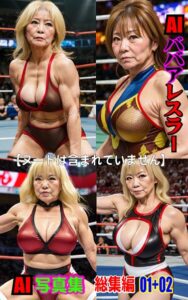 【k769aneme07834】AI写真集 AIババアレスラー総集編 01＋02