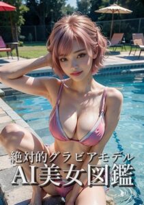 【s511ahuat00205】絶対的グラビアアイドルAI美女図鑑 ピンク髪ビキニ美女