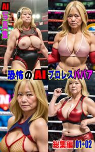 【k769aneme08006】AI写真集 恐怖のAIプロレスババア 総集編 01＋02