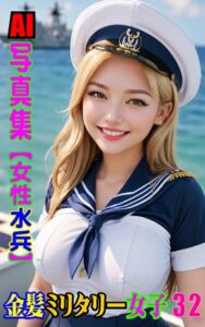 【k769aneme08161】AI写真集 金髪ミリタリー女子 32 女性水兵