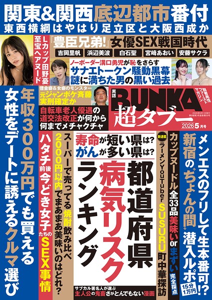 【k744acamg00420】実話BUNKA超タブー 2026年5月号