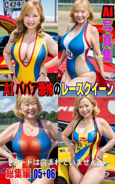【k769aneme08314】AI写真集 AIババア恐怖のレースクイーン総集編 05＋06