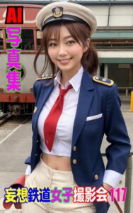 【k769aneme08596】AI写真集 妄想鉄道女子撮影会 117