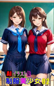 【k769aneme08599】AIイラスト集 制服美少女02