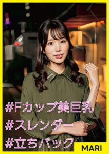 【s710ashid00107】MARI（25） ［＃Fカップ美巨乳 ＃スレンダー ＃立ちバック］