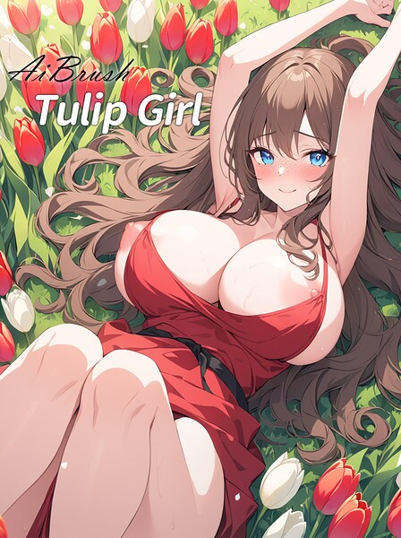 【s771aqsqh00088】Tulip Girl