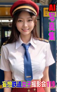 【k769aneme08719】AI写真集 妄想鉄道女子撮影会 119
