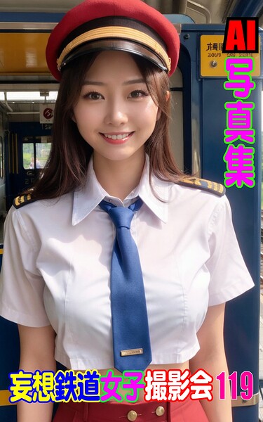 【k769aneme08719】AI写真集 妄想鉄道女子撮影会 119