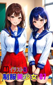 【k769aneme08729】AIイラスト集 制服美少女07