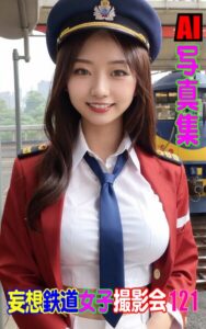 【k769aneme08733】AI写真集 妄想鉄道女子撮影会 121