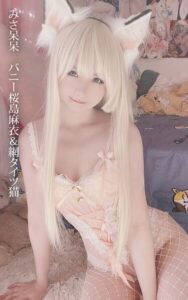 【s880aecwh00104】みさ呆呆 バニー桜島麻衣＆網タイツ猫