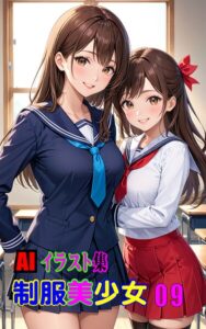 【k769aneme08784】AIイラスト集 制服美少女09